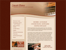 Tablet Screenshot of concertpianos.com